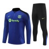 Sudadera De Entrenamiento Barcelona Cremallera De Cuarto 2024-25 Azul - Niño